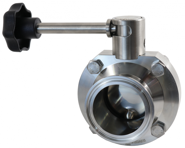 B5107 Butterfly Valve Clamp End w/ Infinity Handle - FKM Seats